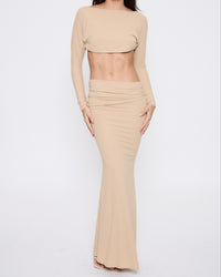 Falda Niza Beige