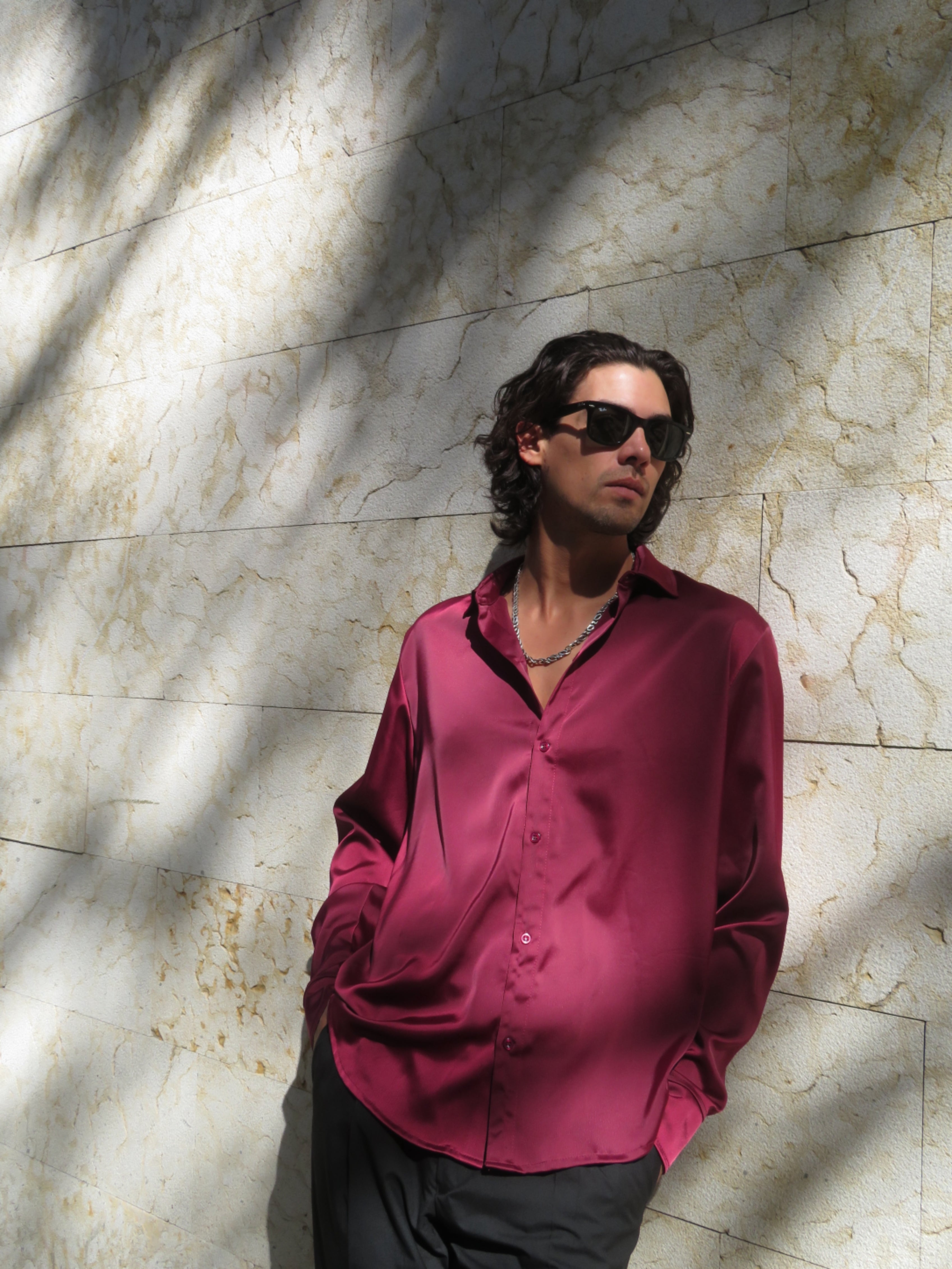 Camisa Marrakesh Vino