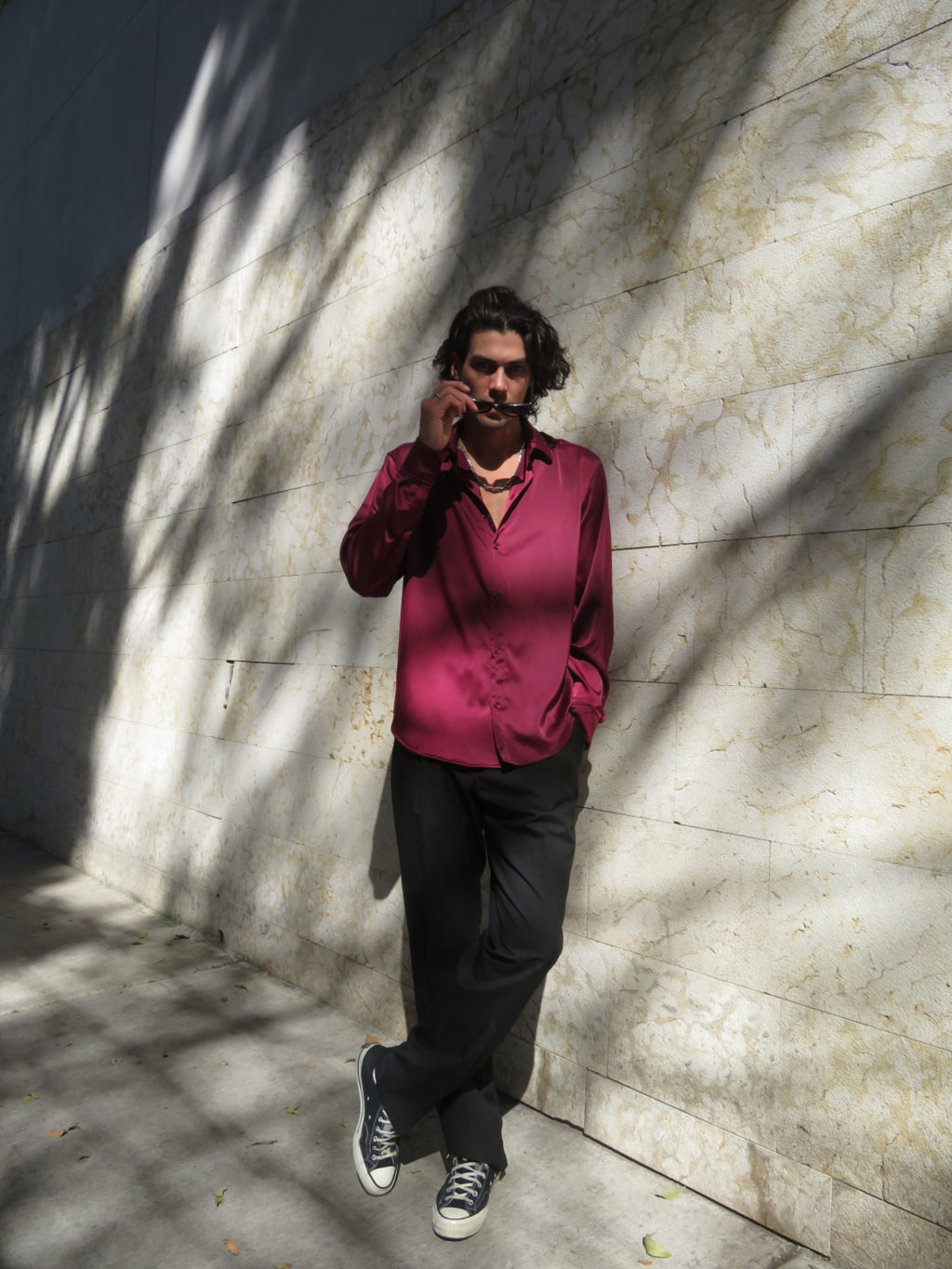 Camisa Marrakesh Vino