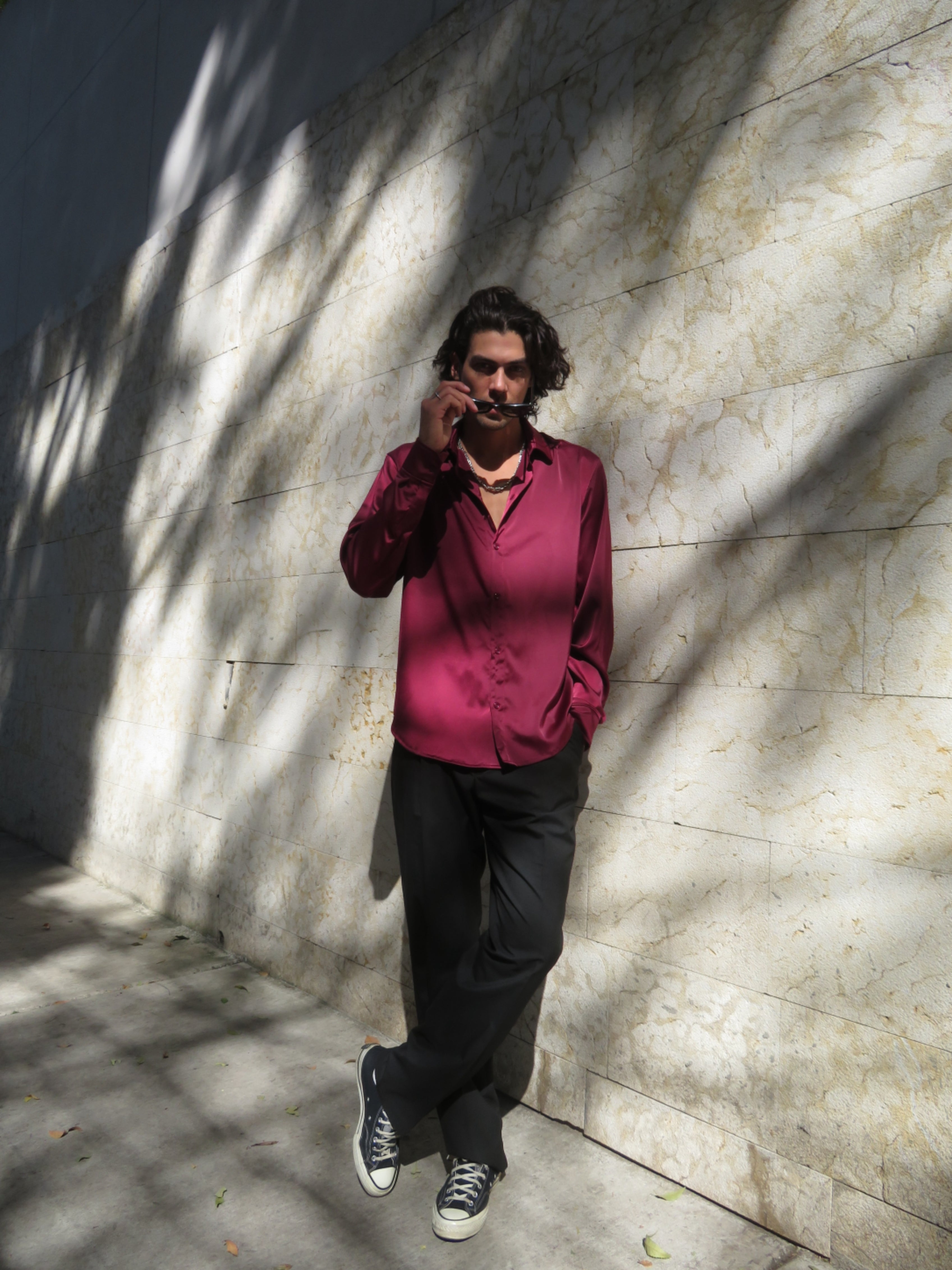 Camisa Marrakesh Vino