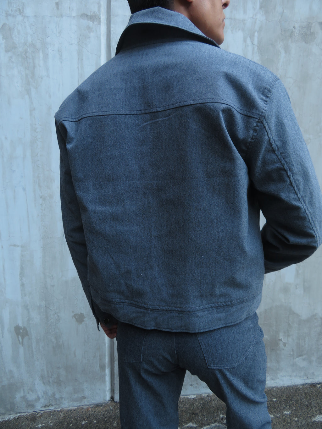 Chamarra Boston Efecto Mezclilla