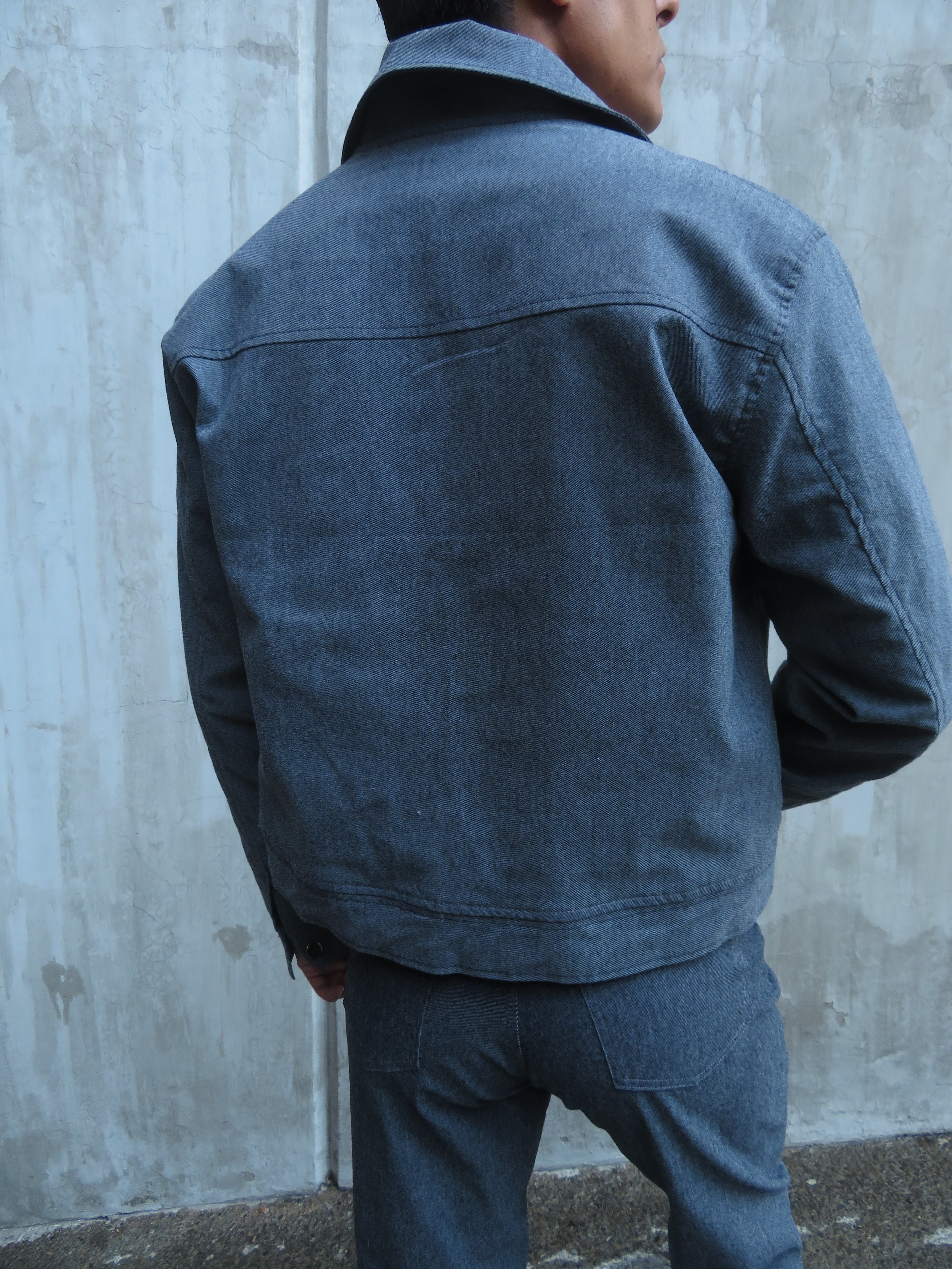 Chamarra Boston Efecto Mezclilla