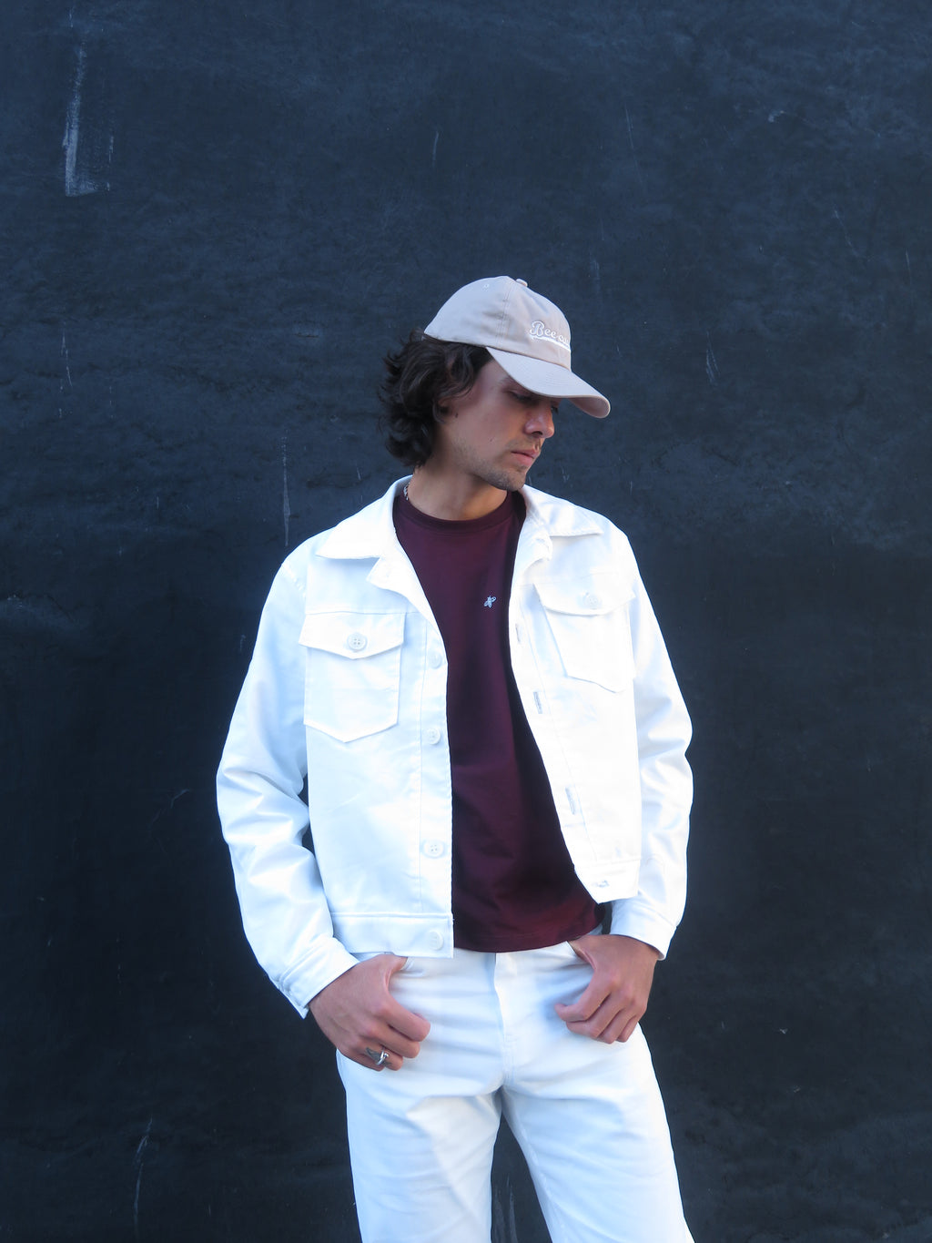 Chamarra Boston Blanco Roto