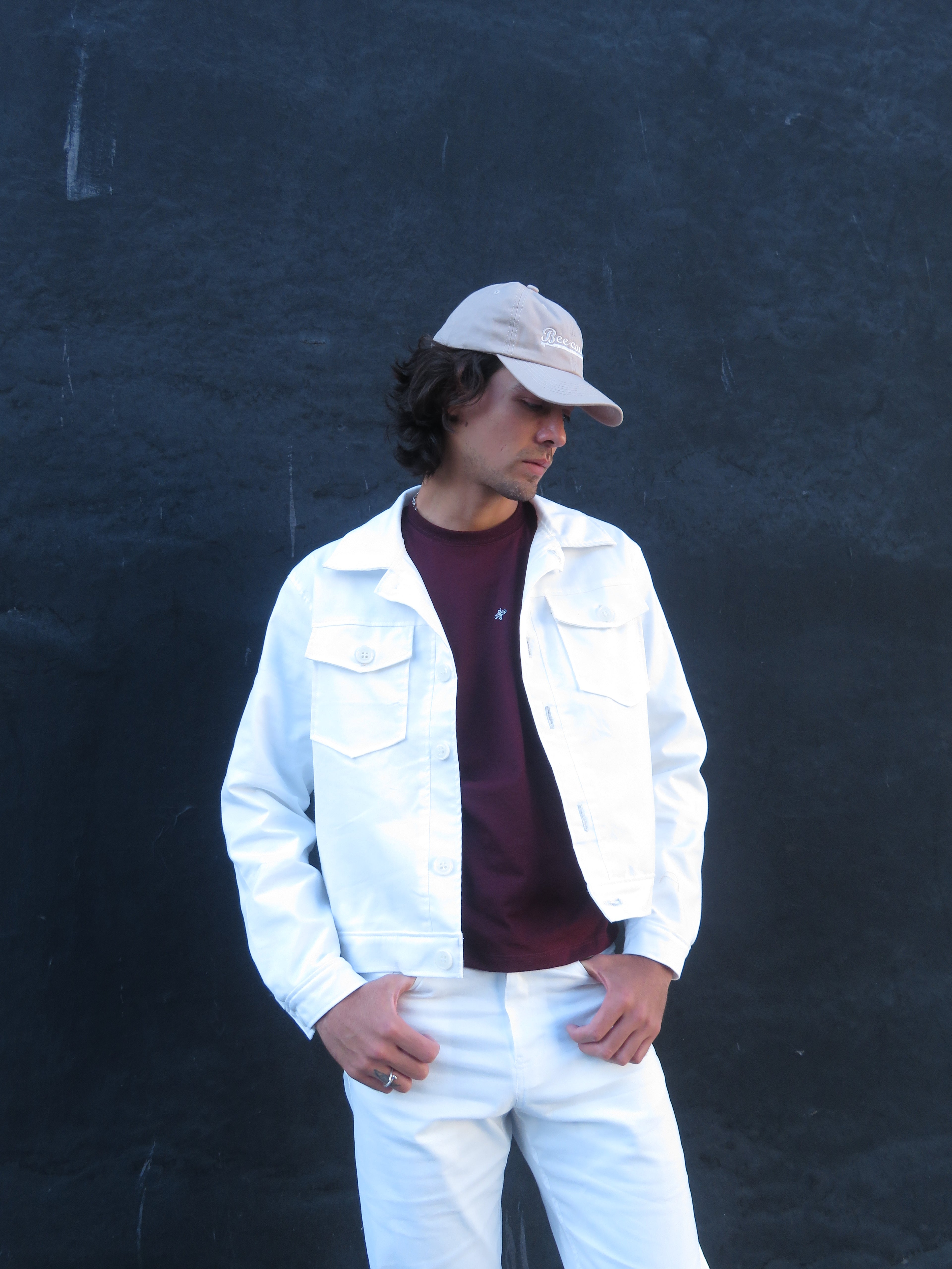 Chamarra Boston Blanco Roto