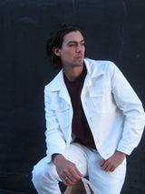 Chamarra Boston Blanco Roto