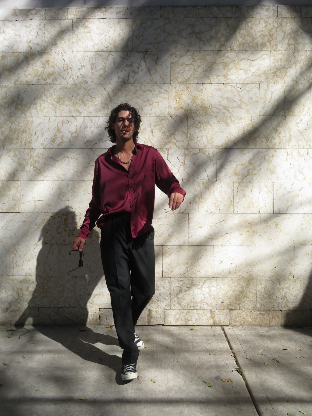 Camisa Marrakesh Vino