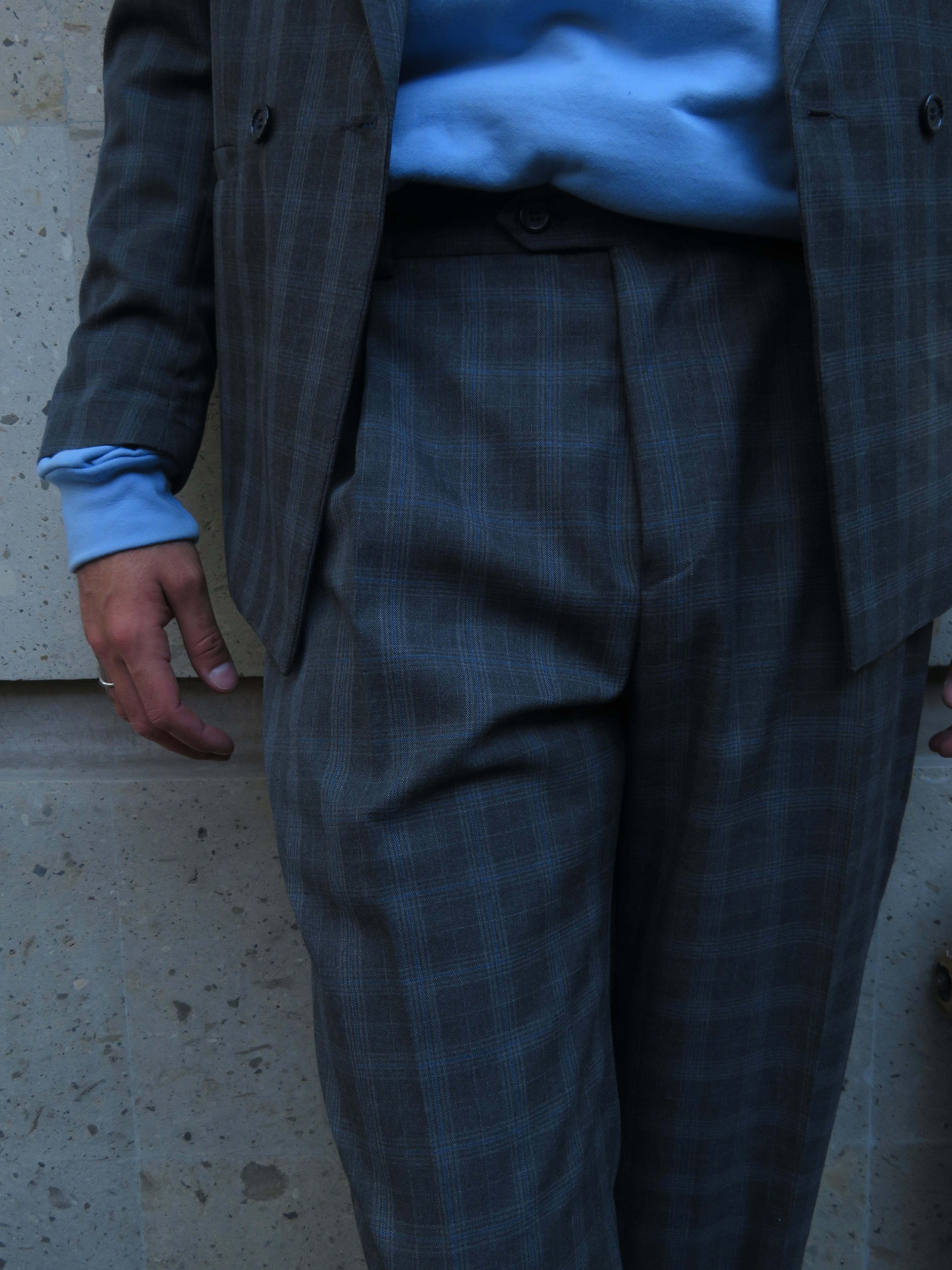 Pantalón Ámsterdam de Cuadros Grises