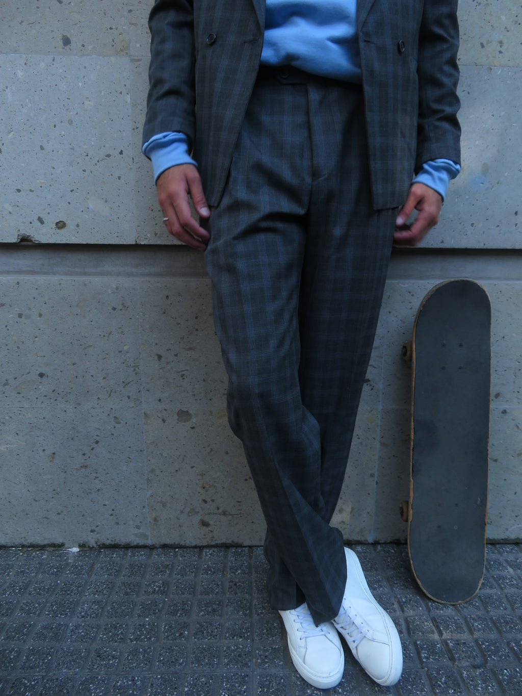 Pantalón Ámsterdam de Cuadros Grises