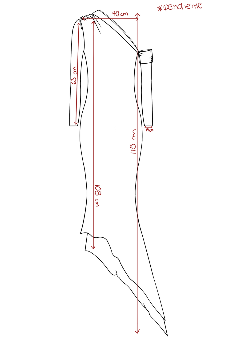 Vestido Dubai Granate