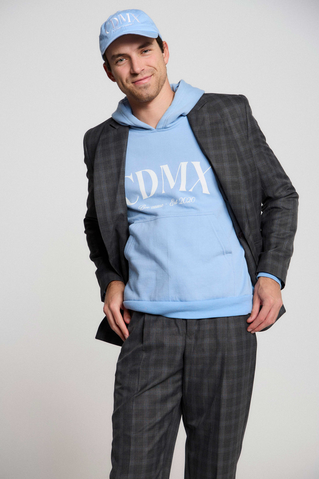 Blazer Ámsterdam de Cuadros Grises