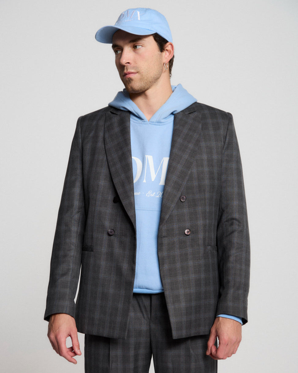 Blazer Ámsterdam de Cuadros Grises