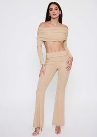 Monaco Beige Trousers